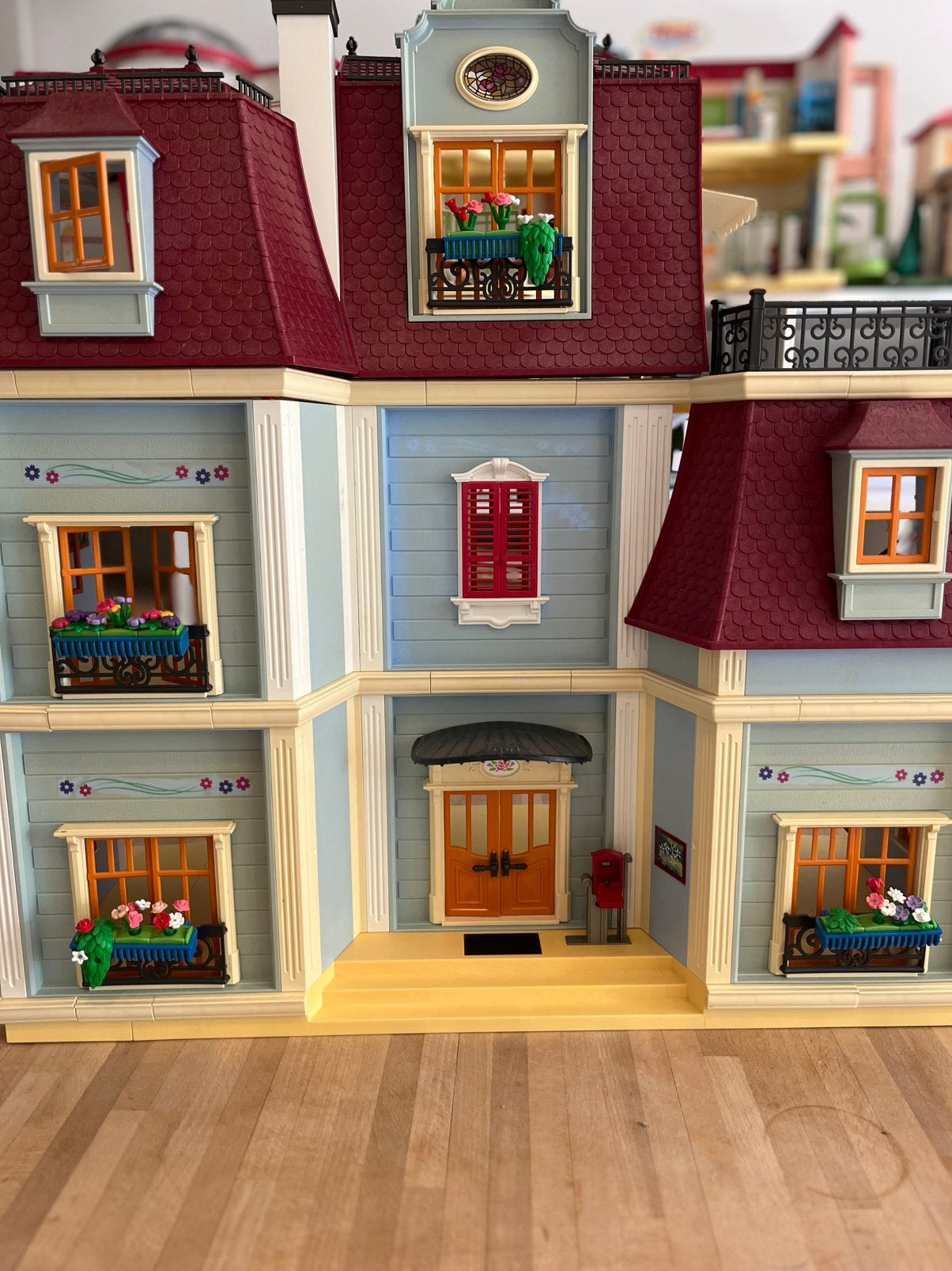 Playmobiel Dollhouse blauw met 3 Dollhouse sets als indeling, Kinderen en Baby's, Speelgoed | Poppenhuizen, Ophalen of Verzenden