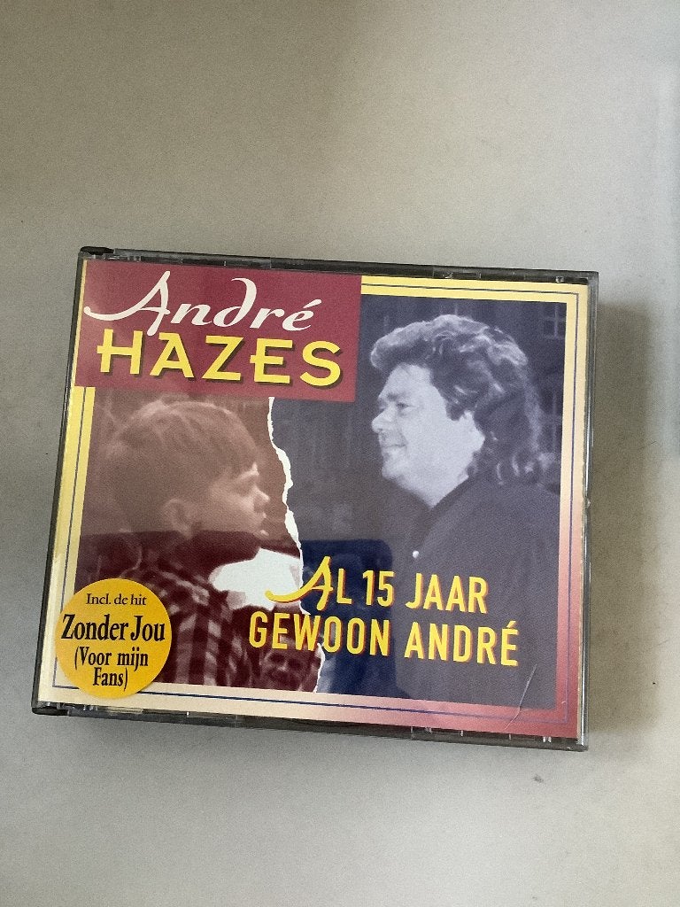 André Hazes,al 15 jaar gewoon André (2 cd’s), Ophalen of Verzenden, Zo goed als nieuw, Levenslied of Smartlap