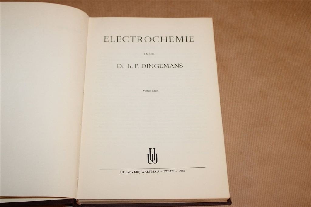 Electrochemie — Handboek Dingemans Vintage [1955], Ophalen of Verzenden, Gelezen, Natuurwetenschap