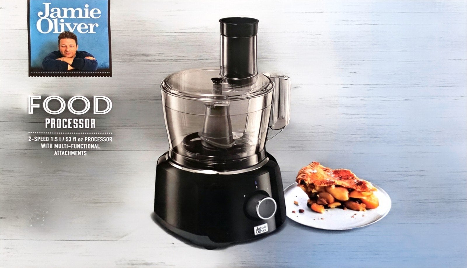 Jamie Oliver Foodprocessor - Nieuw in doos, 1 tot 2 liter, Ophalen, Nieuw, 2 snelheden
