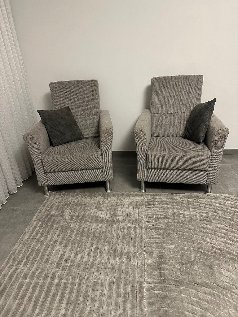 2 fauteuils / zetels, Ophalen, Gebruikt, 75 tot 100 cm, 50 tot 75 cm