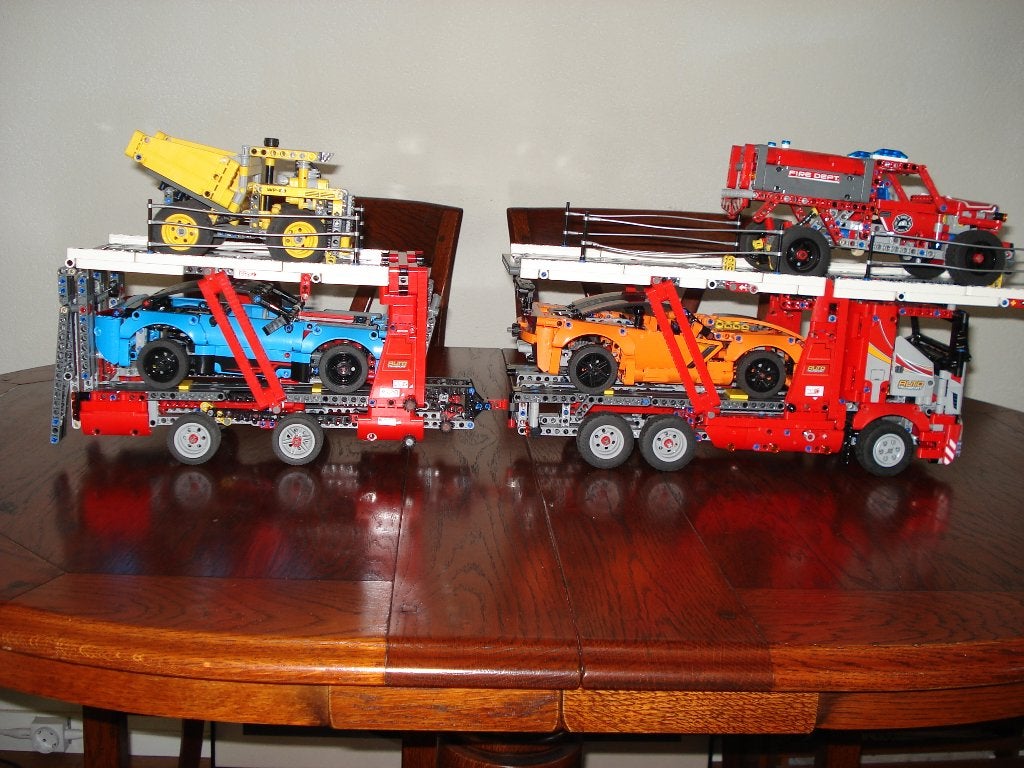 lego auto transporter 42098, Kinderen en Baby's, Speelgoed | Duplo en Lego, Ophalen, Gebruikt, Lego