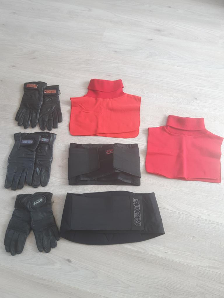 Diverse motor handschoenen, niergordels, col, Motoren, Ophalen, Tweedehands, Handschoenen