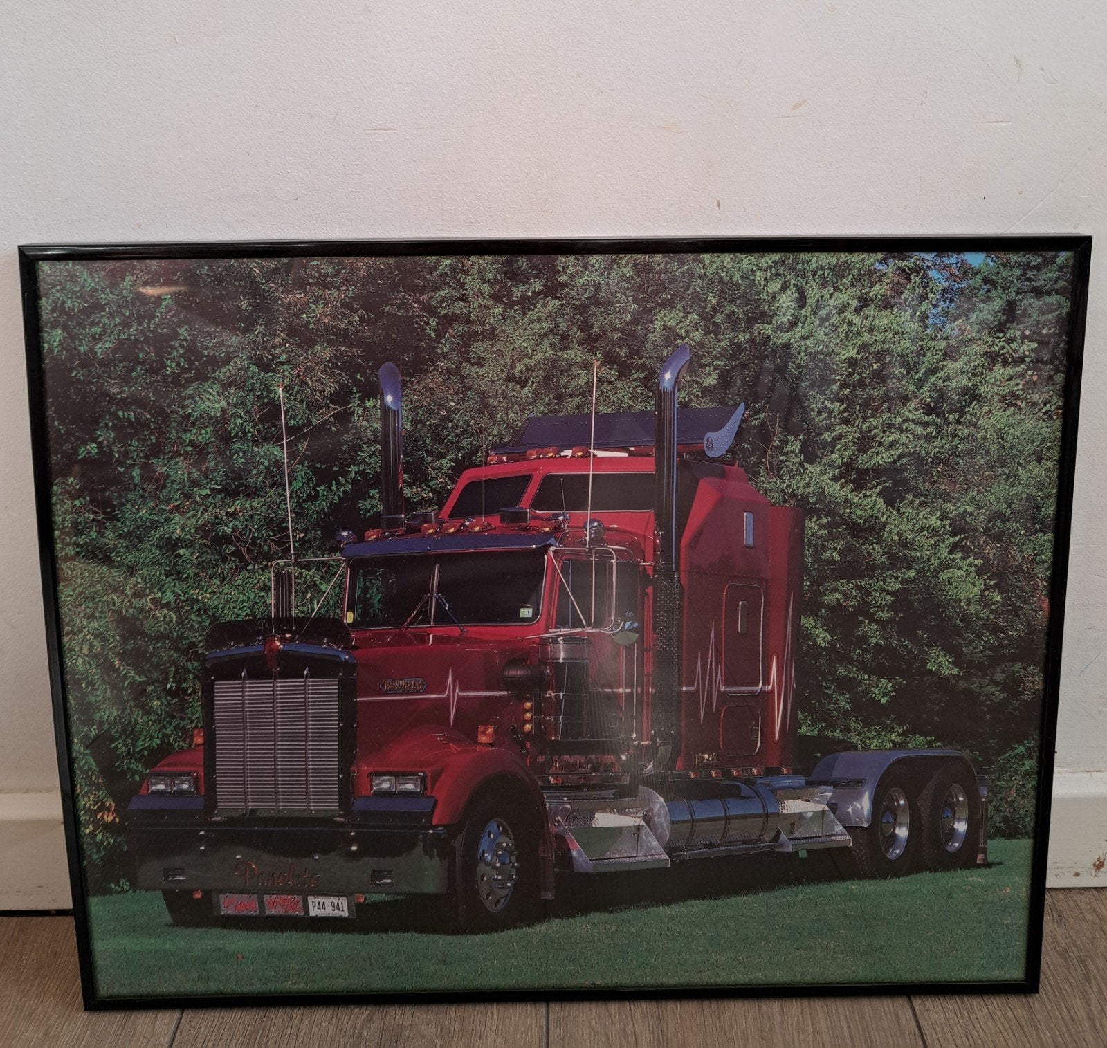 Ingelijste Poster Amerikaanse Truck - Kenworth W900, Ophalen, A1 t/m A3