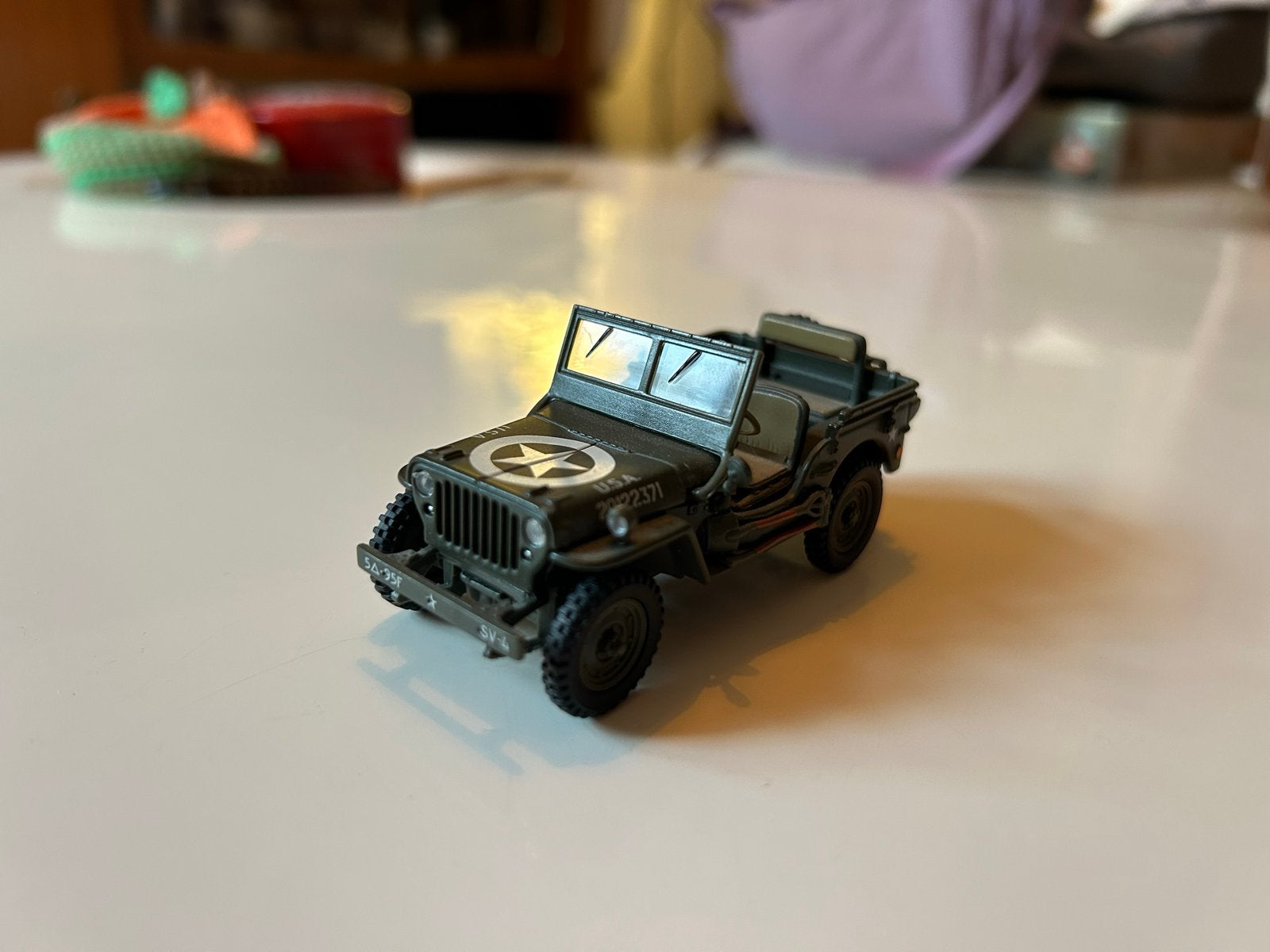 Hongwell Willy's Jeep Schaalmodel - Gedetailleerd, Ophalen of Verzenden, Zo goed als nieuw, Auto