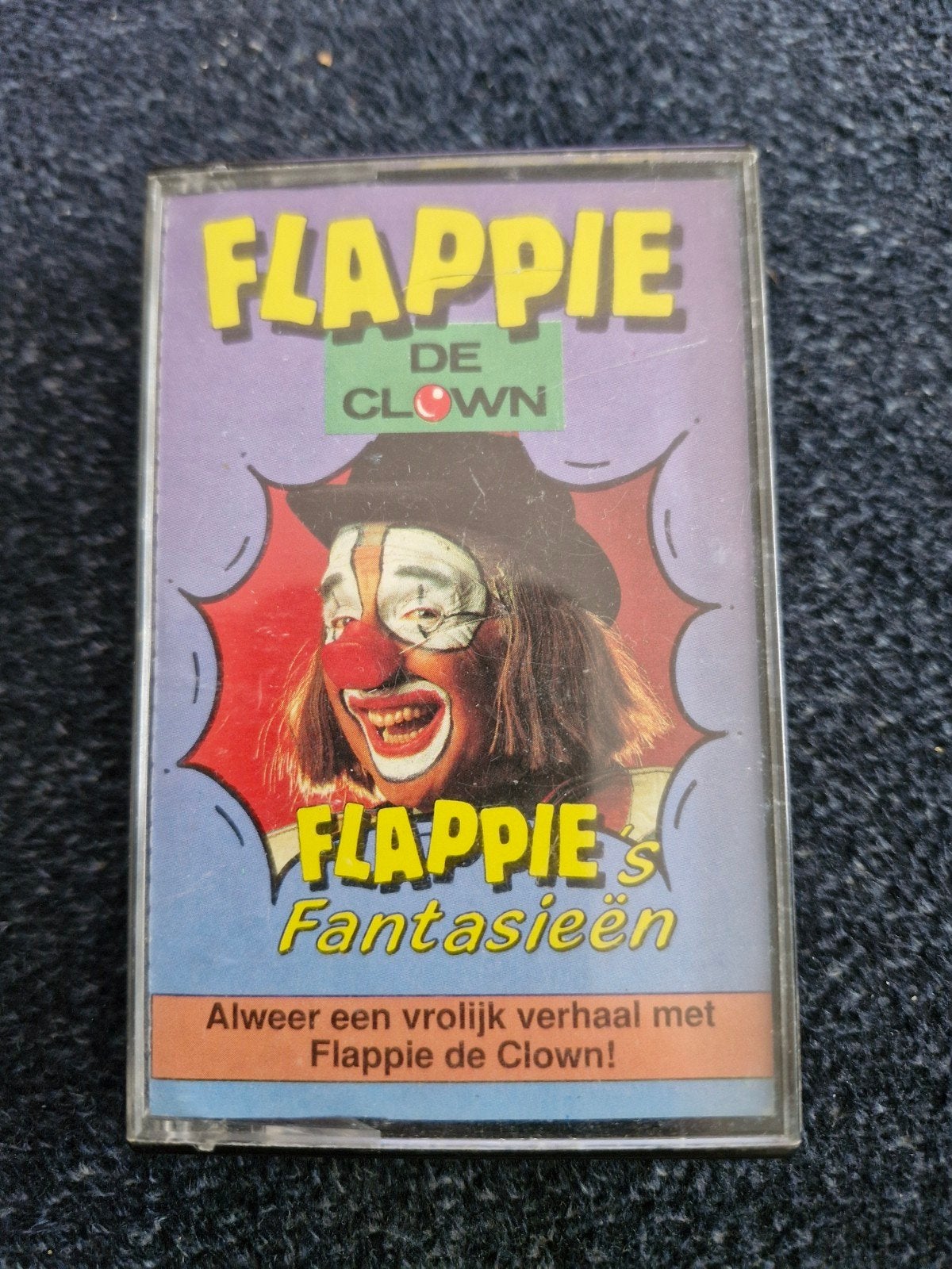Flappie de Clown - Flappie's Fantasieën cassettebandje, Gebruikt, Kinderen en Jeugd, 1 bandje, Ophalen of Verzenden