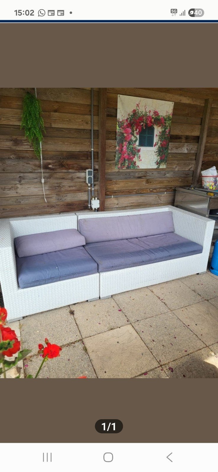 Loungebank, Ophalen, Gebruikt