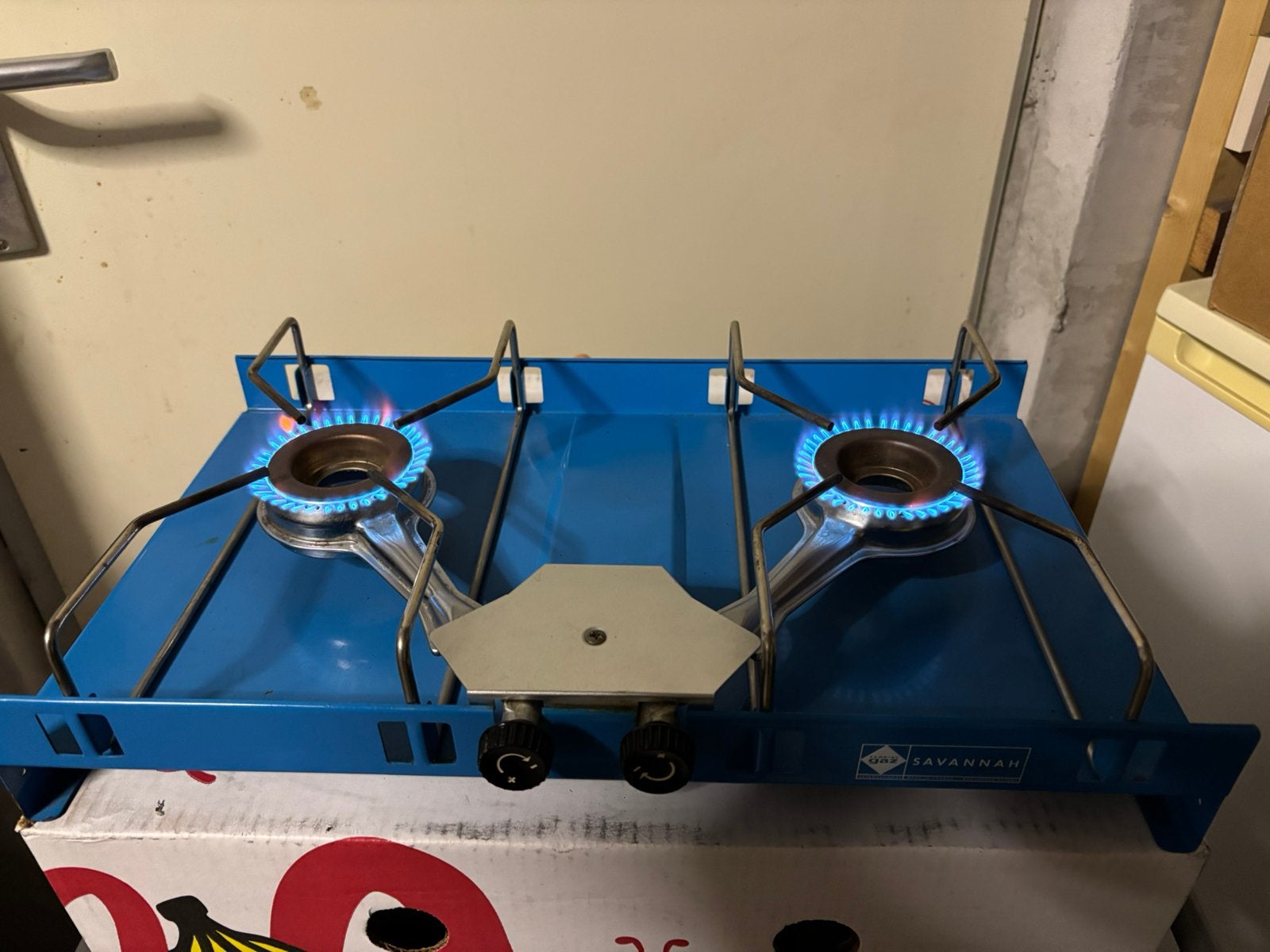 Te koop 2 pits gasstel, Ophalen of Verzenden, Zo goed als nieuw