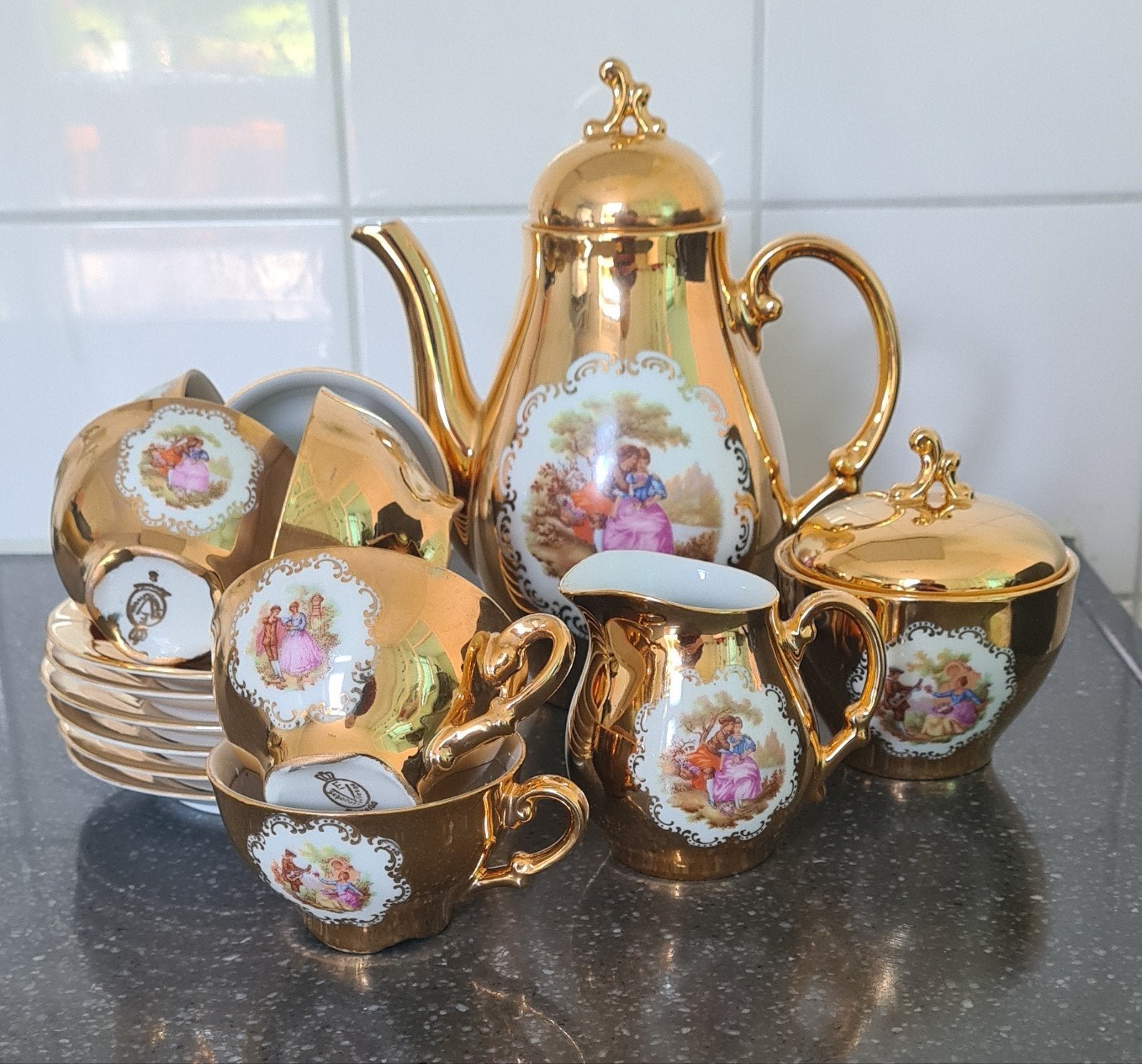 Bavaria theeserviesje, Antiek en Kunst, Antiek | Servies compleet, Ophalen of Verzenden