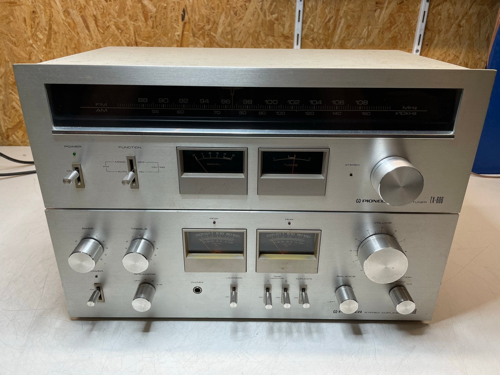 Pioneer SA-706 Versterker & TX-606 Tuner Set, Gebruikt, ....., Tuner of Radio, Ophalen of Verzenden