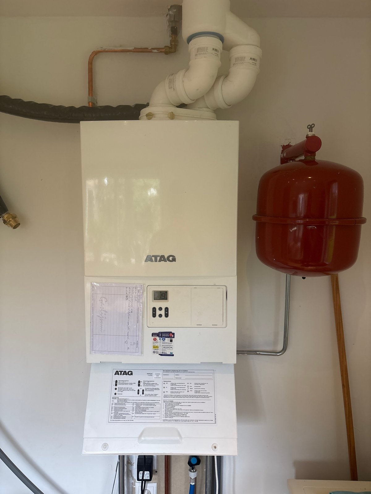 ATAG CV-ketel TY36E00H - Goed onderhouden, Ophalen, 30 tot 80 cm, Gebruikt, Hoog rendement (Hr)