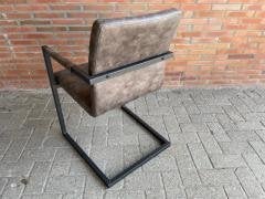 Stoelen mooi ,industriële met arm  antraciet laag geprijsd, Nieuw, Ophalen of Verzenden, Metaal, Grijs
