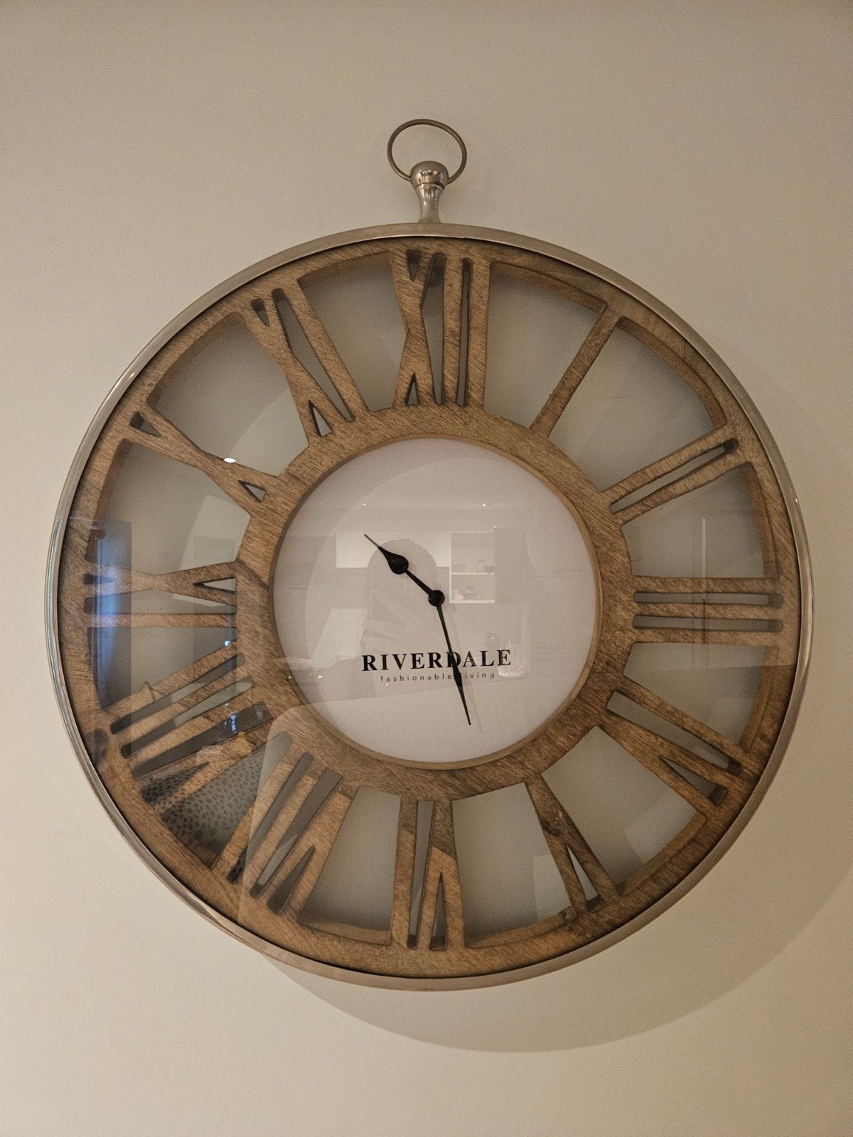 Riverdale klok, Ophalen, Bruin, Landelijk, Analoog