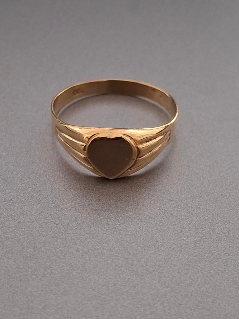 Gouden ring 8 karaat zo goed als nieuw, Ophalen of Verzenden, Dame, Goud, Goud