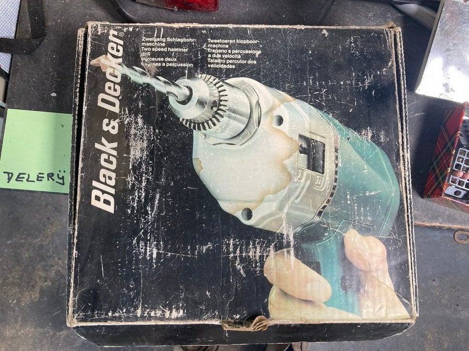 Black & Decker Slagboormachine - Vintage Boormachine, Boormachine, Gebruikt, Ophalen of Verzenden, Minder dan 400 watt