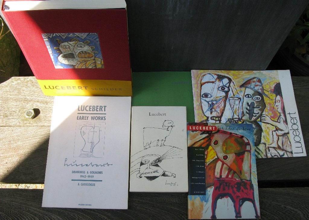 KUNST LUCEBERT 6x BOEK/CATALOGUS, Boeken, Kunst en Cultuur | Beeldend, Gelezen, Schilder- en Tekenkunst, Ophalen of Verzenden