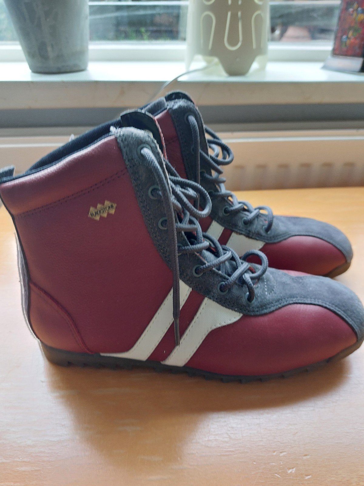 Nieuwe BLACKSTONE SPORT LEREN SNEAKERS/ HOGE BOOTS maat 39, Ophalen of Verzenden, Sneakers of Gympen, Rood, Nieuw