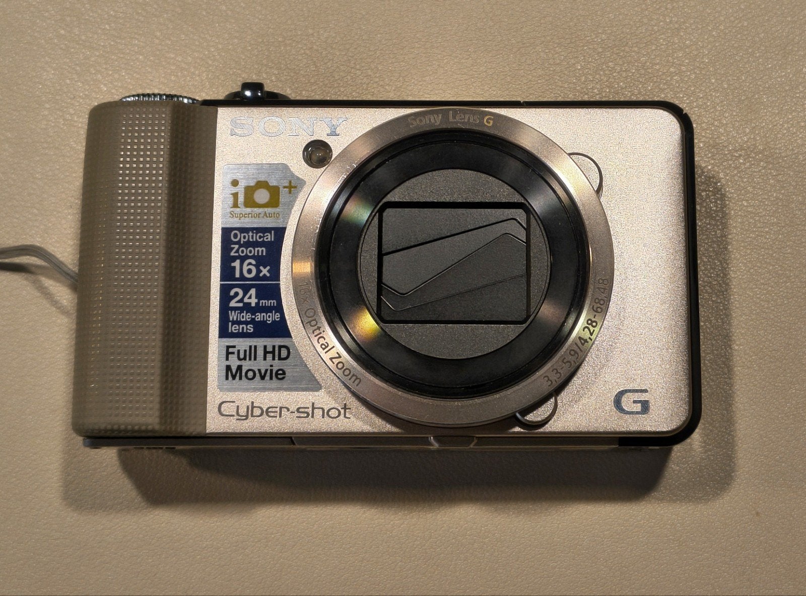Sony DSC-HX9V Digitaal Camera – Goud –, Audio, Tv en Foto, Fotocamera's Digitaal, Gebruikt, Ingebouwde flitser, 16 megapixels