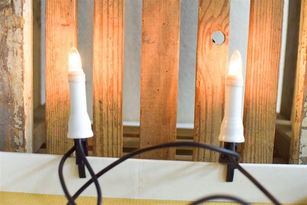 Kerstverlichting in de vorm van een kaars 51167, Diversen, Kerst, Ophalen of Verzenden, Gebruikt