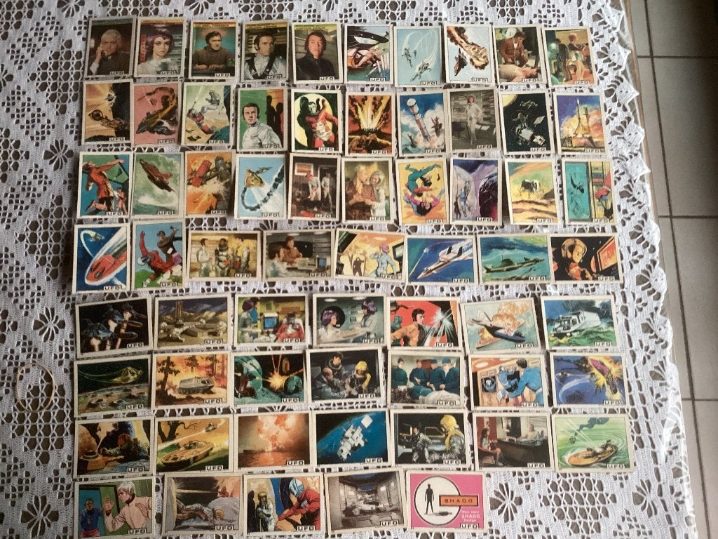 84 plaatjes MONTY gum UFO, Ophalen of Verzenden, Gebruikt, Meerdere plaatjes