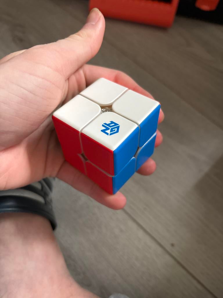 GAN 2x2 Rubik's kubus, Kinderen en Baby's, Speelgoed | Overig, Zo goed als nieuw, Jongen of Meisje, Ophalen of Verzenden