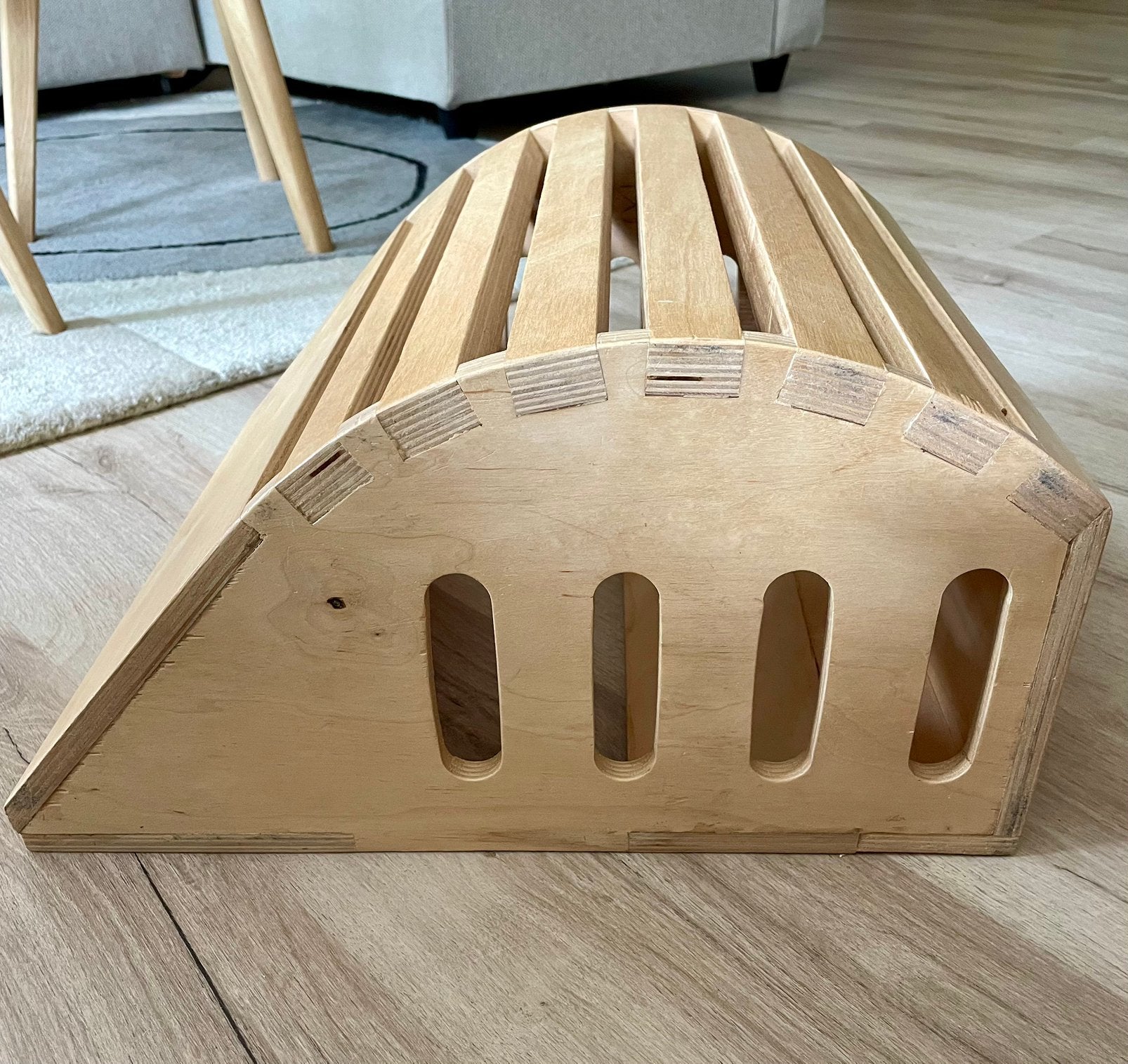 Houten Backstretcher / Rugstrekker – Yoga – Rugtrainer, Sport en Fitness, Ophalen, Zo goed als nieuw, Overige typen