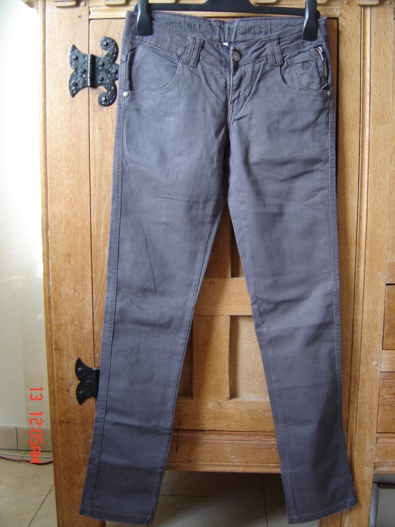Jill donker grijze jeans maat 176, Kinderen en Baby's, Kinderkleding | Maat 176, Ophalen of Verzenden, Zo goed als nieuw, Meisje