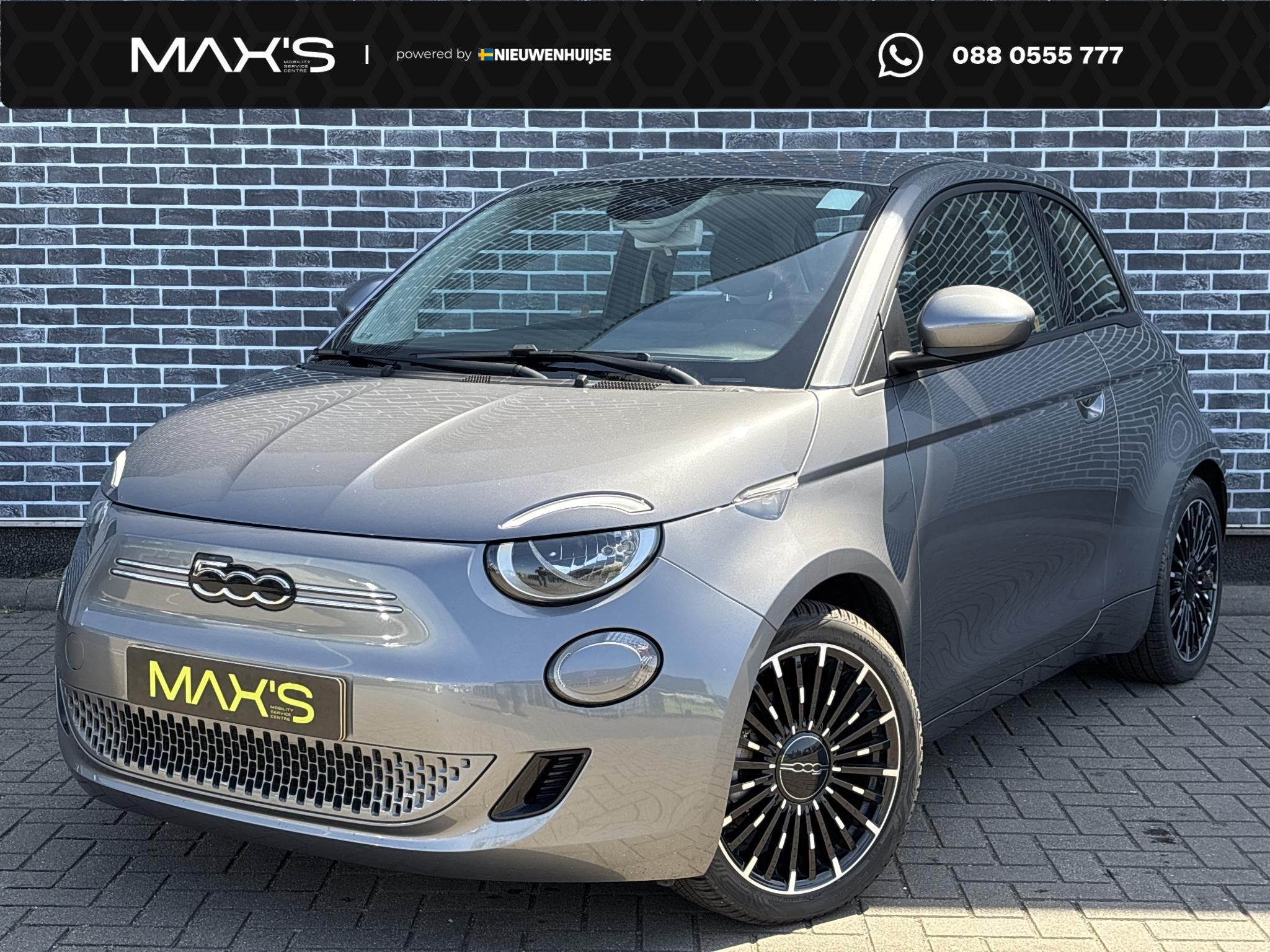 Fiat 500 Icon 42 kWh | 300km Actieradius | Navigatie | Apple, Auto's, Fiat, Stof, 4 stoelen, Origineel Nederlands, 1265 kg