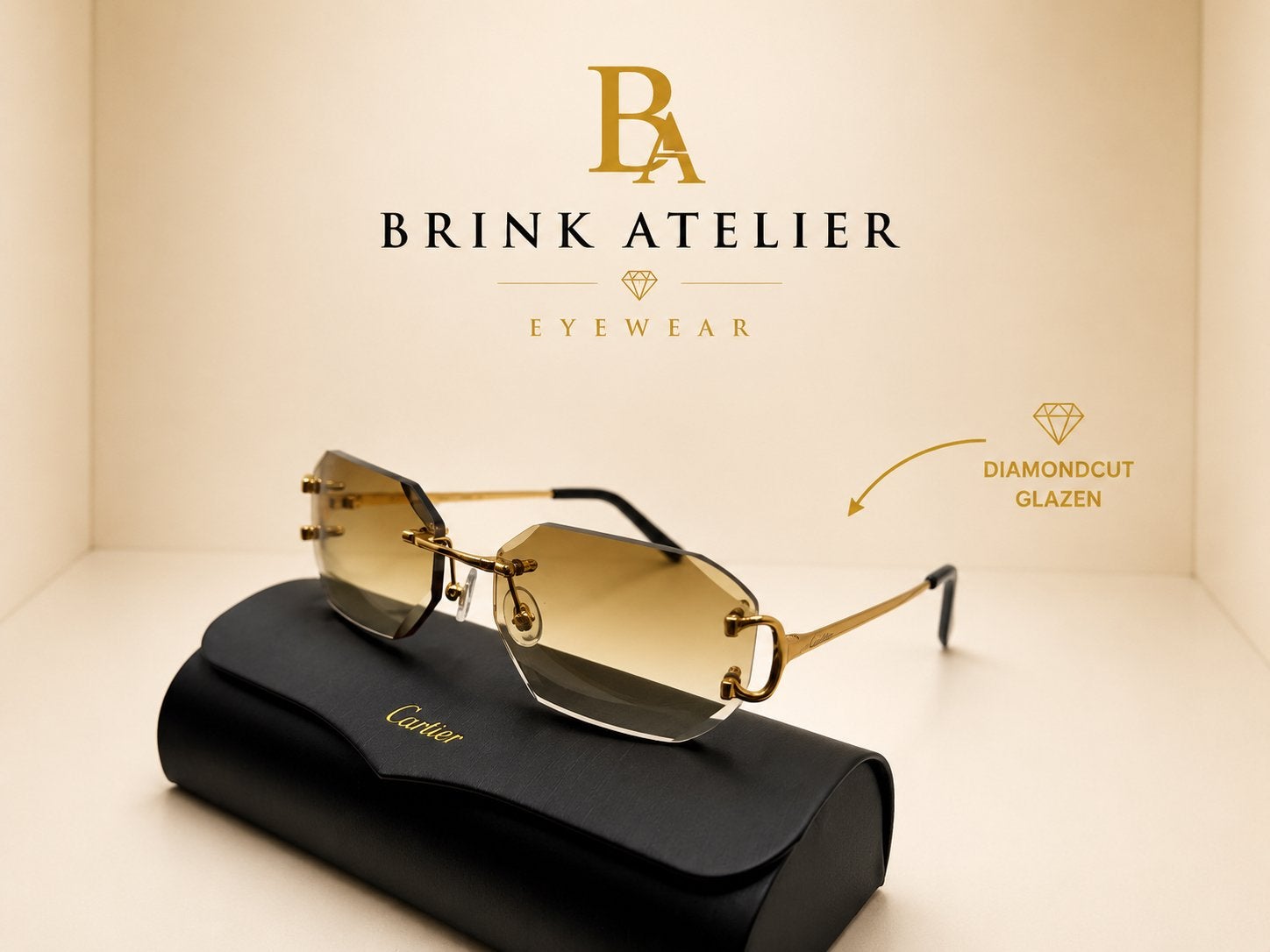 Cartier Bril Piccadilly Diamond Cut WK Special | OP=OP, Ophalen of Verzenden, Zo goed als nieuw, Bril, Overige merken