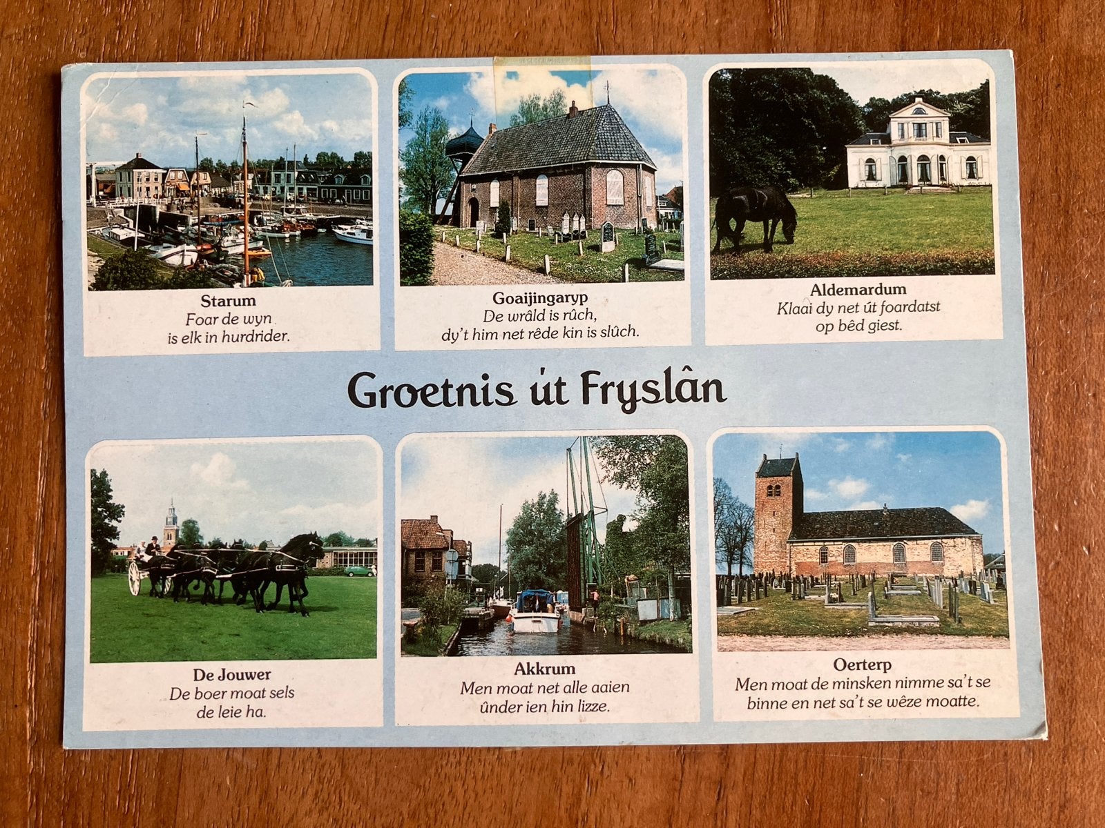 Groetnis út Fryslân - 1984, Ophalen of Verzenden, 1980 tot heden, Gelopen, Friesland