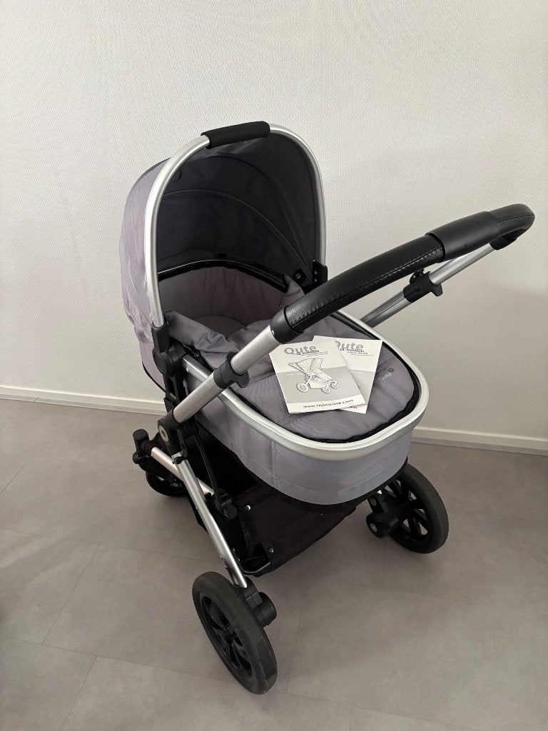 Kinderwagen: Qute Q-Motion, Gebruikt, Verstelbare duwstang, Ophalen, Kinderwagen