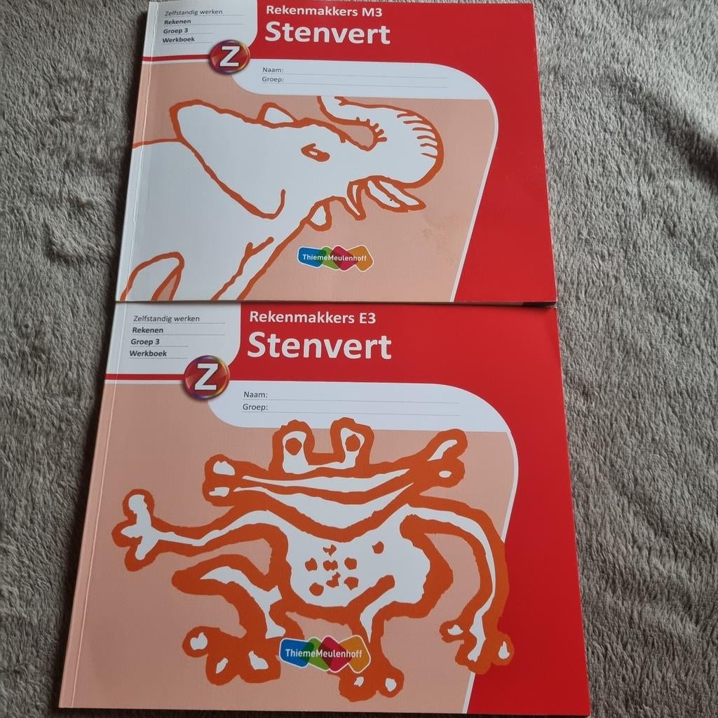 Rekenmakkers M3 en E3 Stenvert Werkboeken Groep 3, Boeken, Ophalen of Verzenden, Nieuw, Stenvert