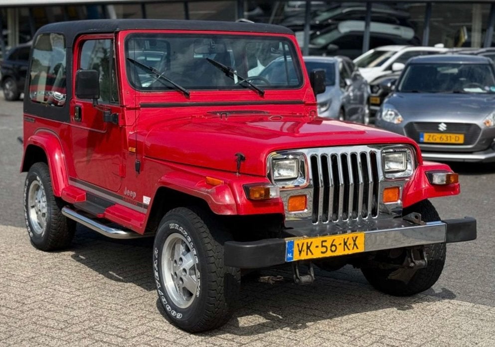 ‼️JEEP WRANGLER YJ 2.5 121PK 1 EIGENAAR ORG NL HARD/SOFTTOP, Auto's, Stof, 4 cilinders, Open dak, Bedrijf