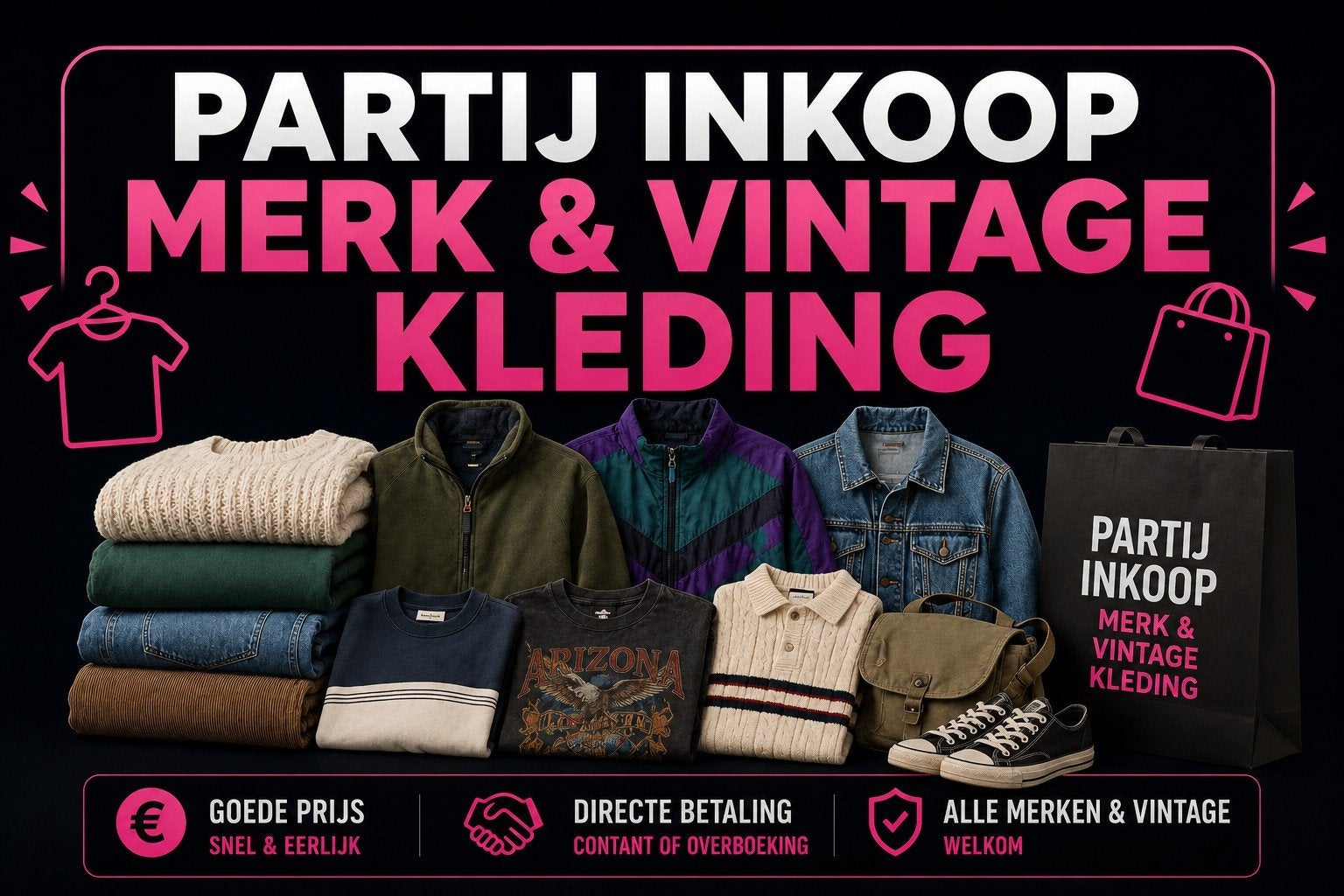 Gezocht partijen kleding, Ophalen of Verzenden