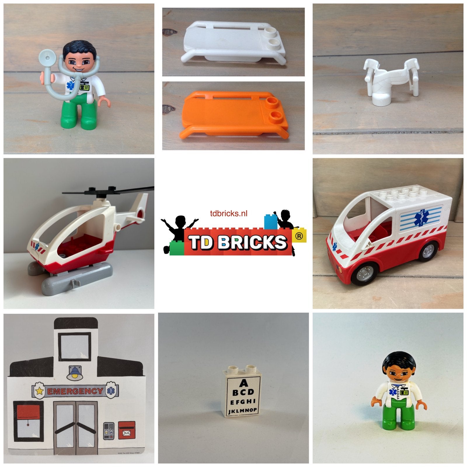 Duplo ziekenhuis onderdelen, Ophalen of Verzenden, LEGO System A/S, Product.compliance@LEGO.com, Aastvej 1, 7190 Billund, Denemarken