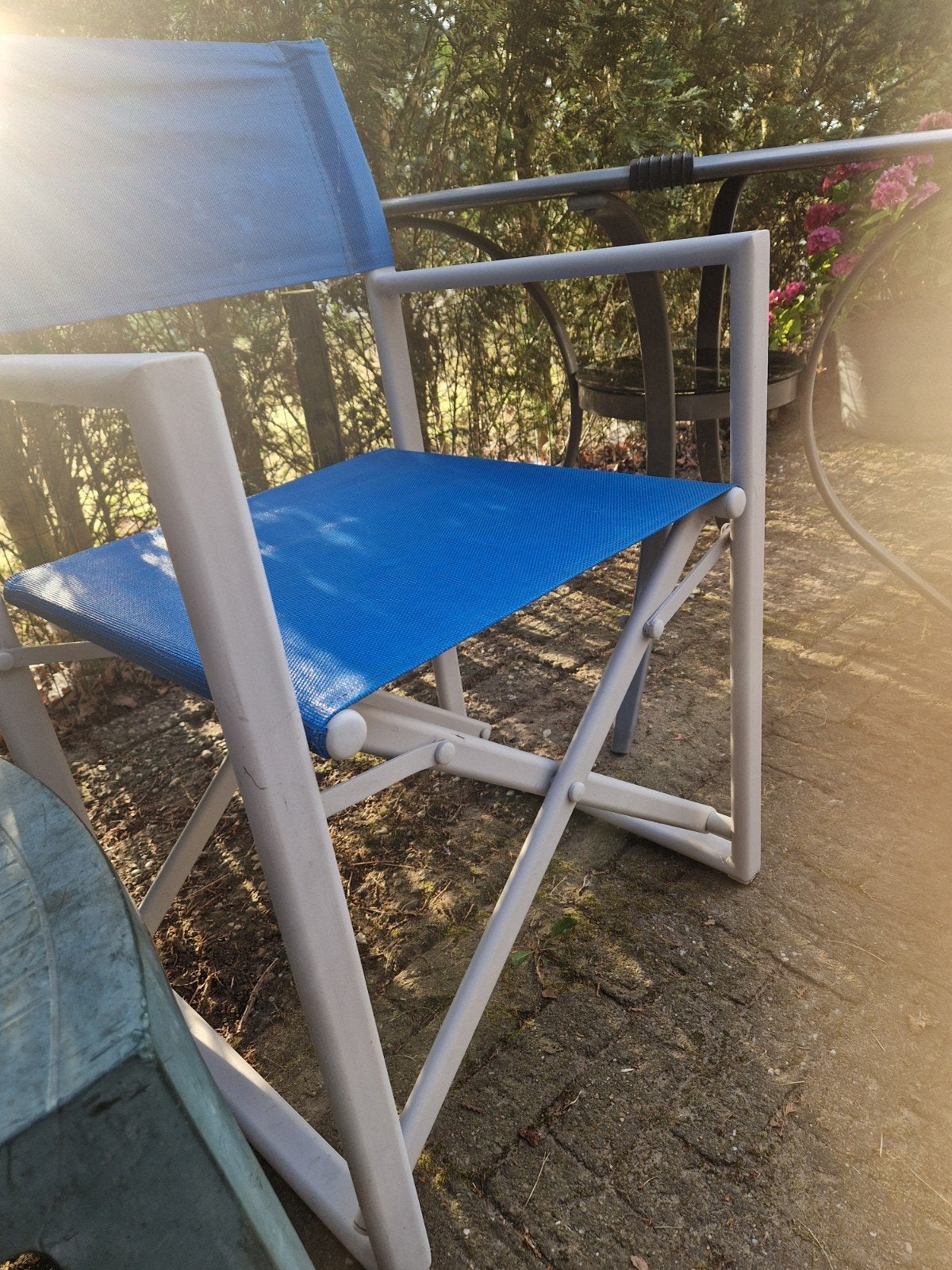 regisseur stoel, Tuin en Terras, Tuinstoelen, Ophalen, Nieuw, Aluminium