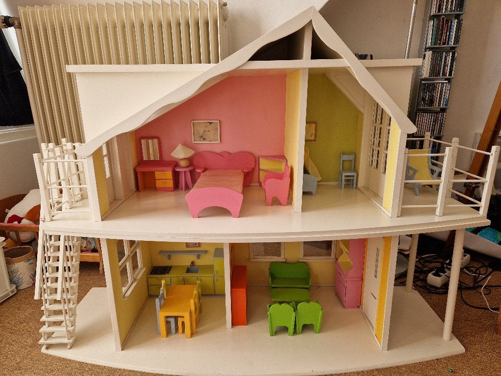 Barbiehuis (poppenhuis), Kinderen en Baby's, Speelgoed | Poppenhuizen, Ophalen, Gebruikt, Poppenhuis