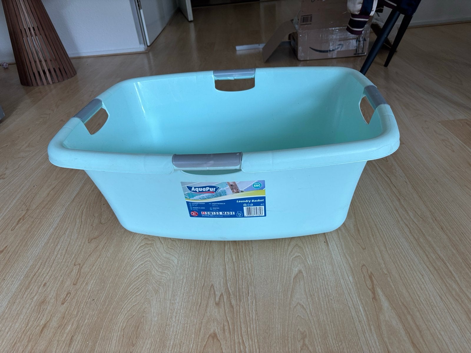 AquaPur Wasmand - Lichtblauw, Handig en Ruim, Witgoed en Apparatuur, Wasmachines, Ophalen, Gebruikt