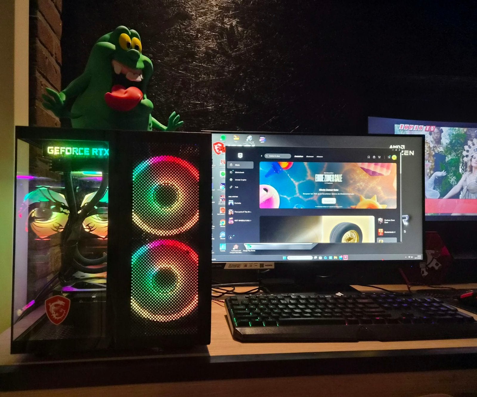 Krachtige Gaming PC - AMD Ryzen 7 5700G, RX 6650 XT,16GB RAM, Ophalen, AMD Ryzen 7 5700G, Zo goed als nieuw, Gaming