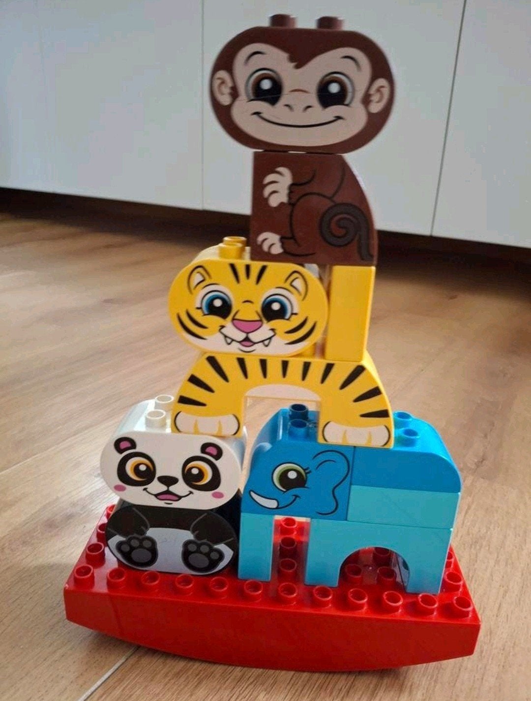 Duplo 10884. Balancerende dieren. Olifant, tijger, panda,aap, Ophalen of Verzenden