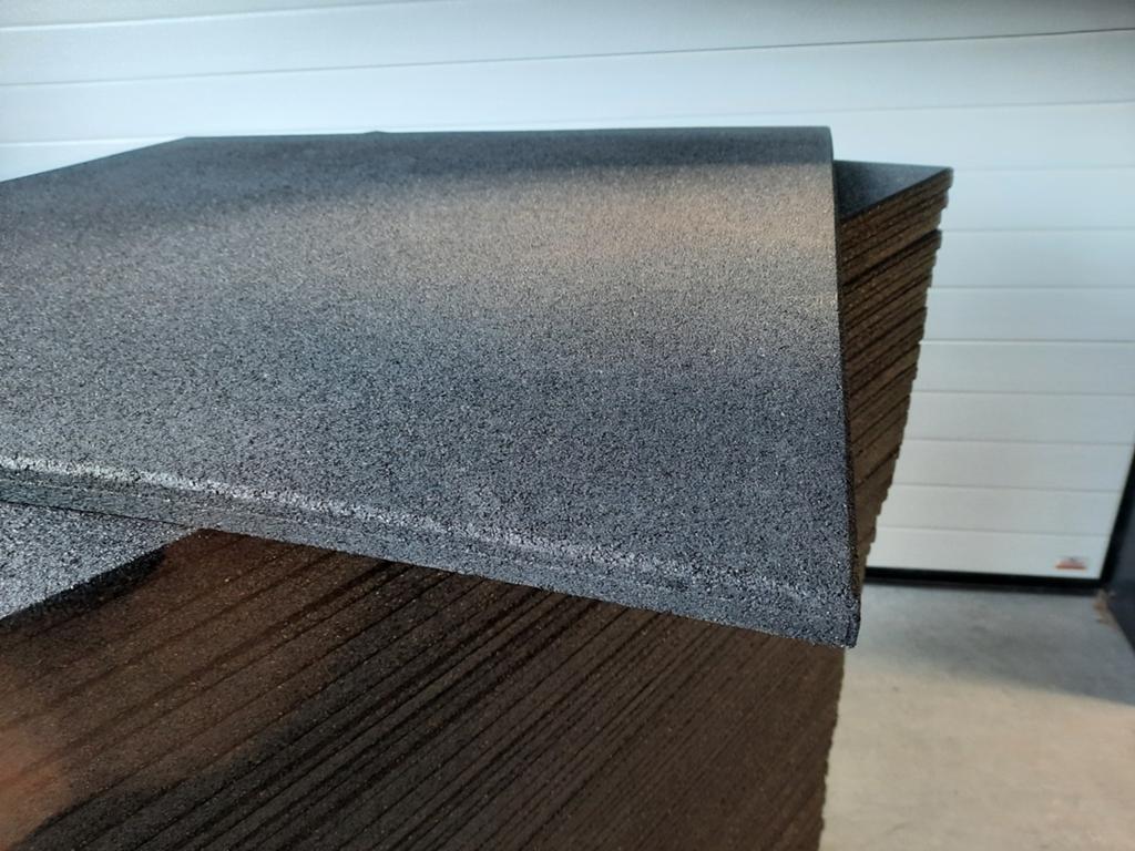 Nieuwe rubberen vloertegels 100x100x2cm, EU, Nieuw, Ophalen of Verzenden, Rubberen sportvloer