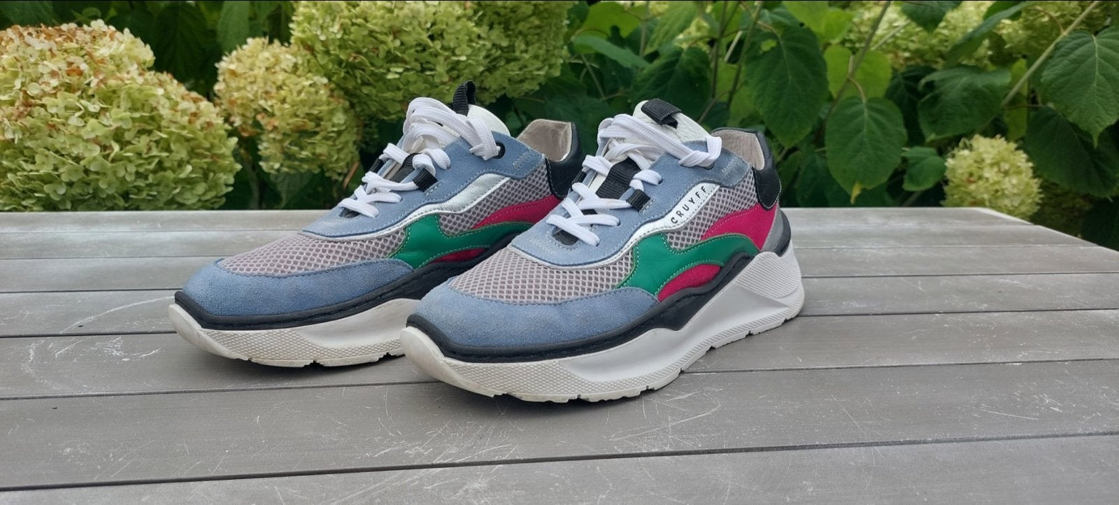 Cruyff Sneakers - dames maat 40 - Blauw, Roze, Groen, Kleding | Dames, Blauw, Ophalen of Verzenden, Sneakers of Gympen, Zo goed als nieuw