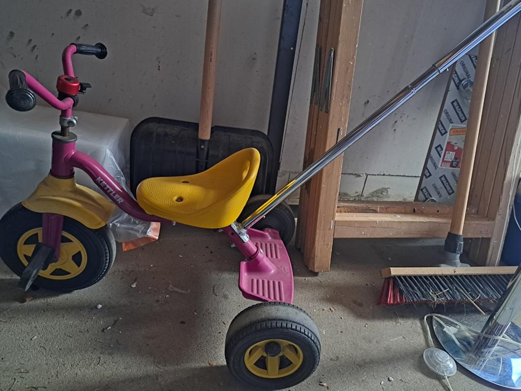 Driewieler met duwstang, Fietsen en Brommers, Ophalen of Verzenden, Verstelbare zitting