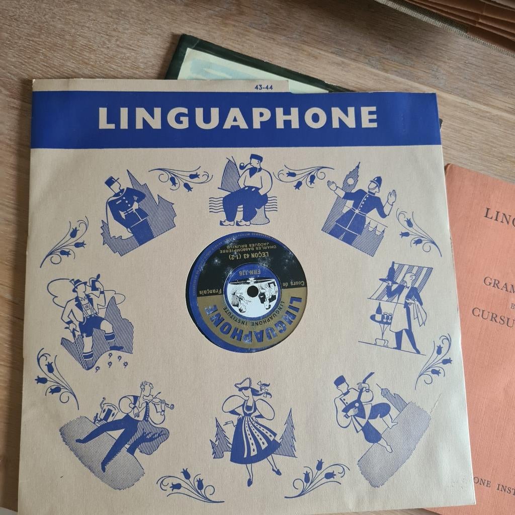Linguaphone Cursus Frans en Engels met Grammatica en Platen, Ophalen of Verzenden, Gelezen