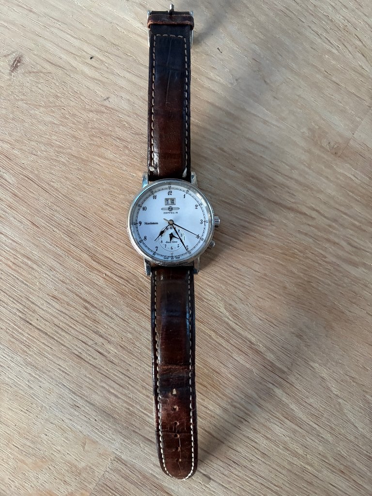 Zeppelin Nordstern horloge, Staal, Polshorloge, Ophalen, Overige merken