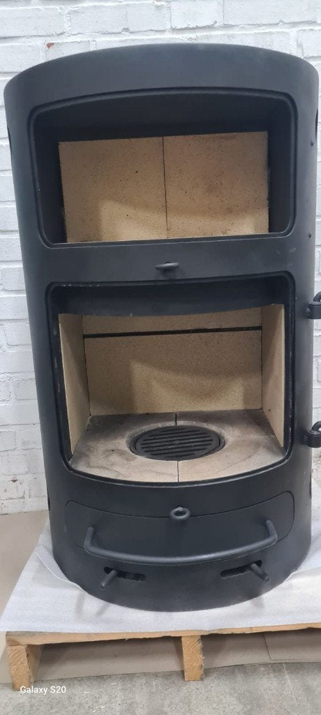JYDEPEJSEN Royal Line 3 Speksteen Houtkachel 8 kW, Houtkachel, Ophalen of Verzenden, Zo goed als nieuw, Vrijstaand