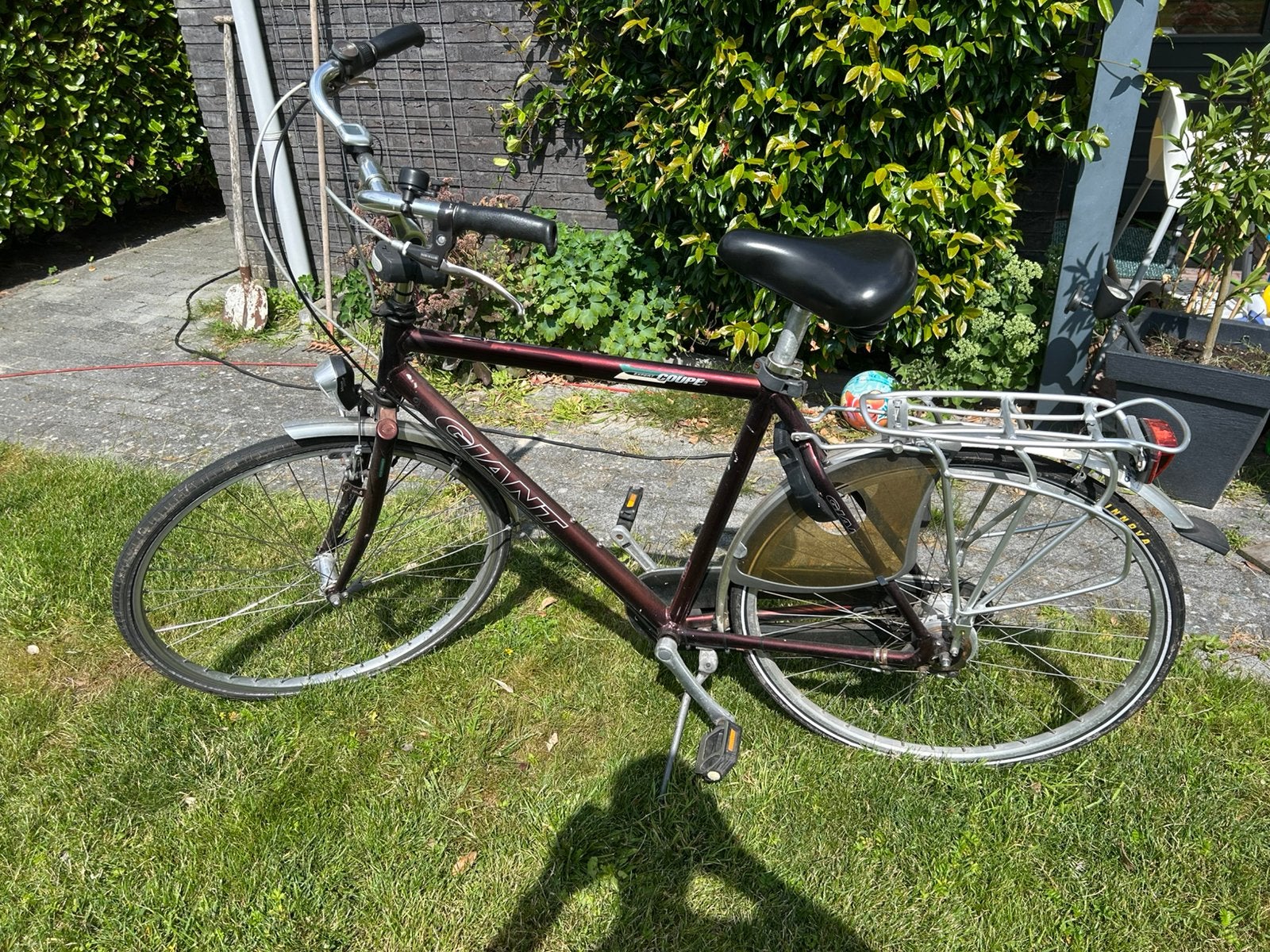 Giant fiets 57 cm, Fietsen en Brommers, Fietsen | Heren | Herenfietsen, Ophalen, Gebruikt, Velgrem, Versnellingen