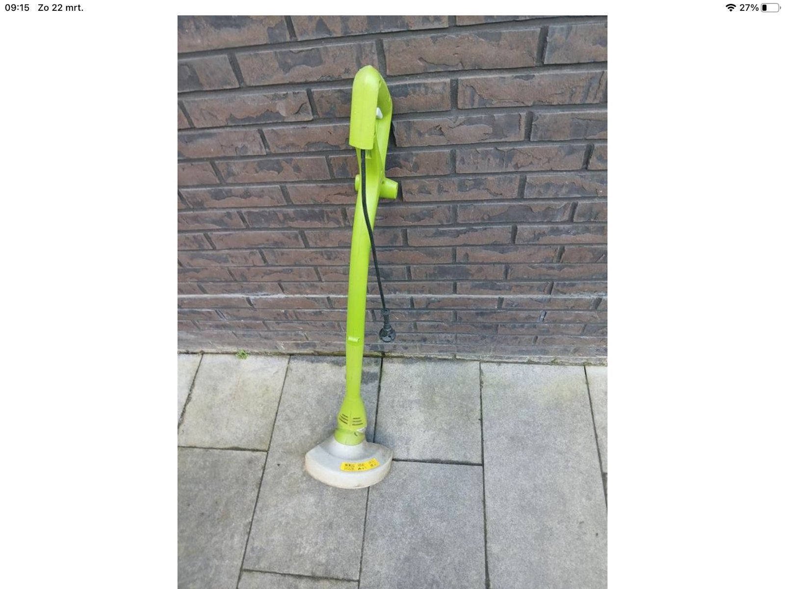 Grastrimmer, Ophalen, Gebruikt, 10 tot 30 cm, Elektrisch