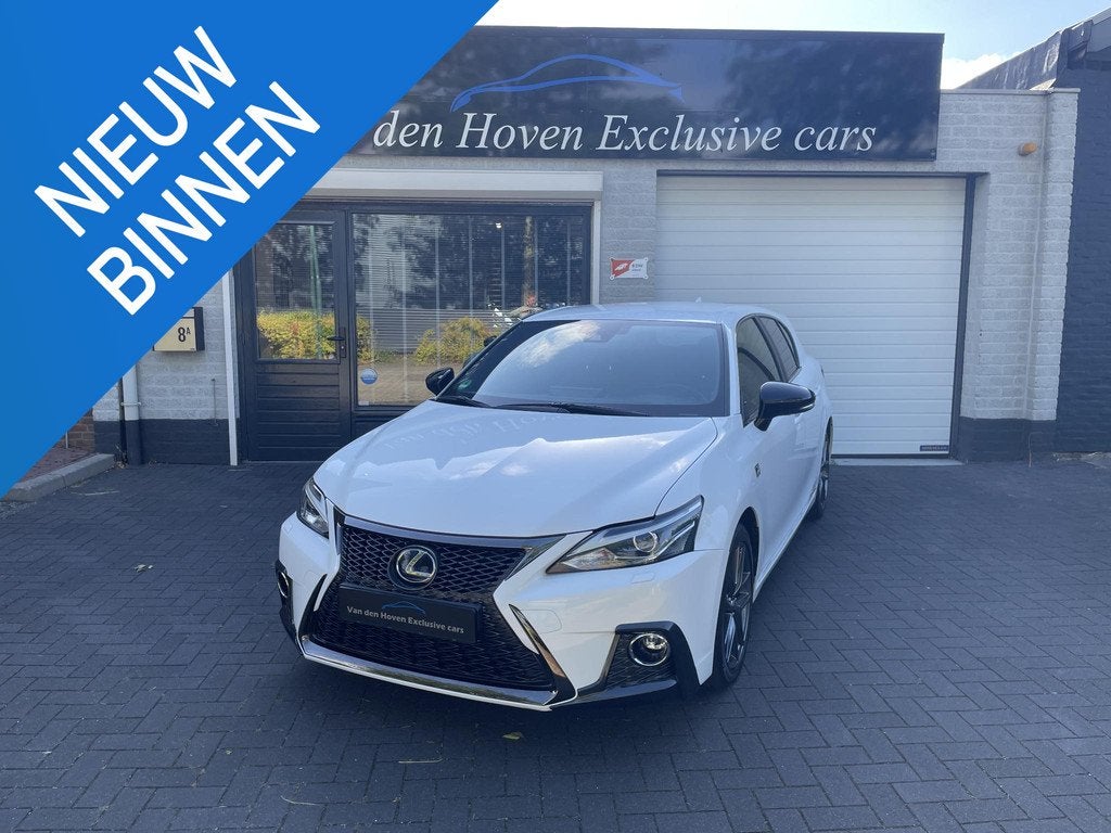 Lexus CT 200h F Sport Line Dealer onderhouden Hybrid, Auto's, Lexus, Gebruikt, 4 cilinders, Wit, Hybride Elektrisch/Benzine