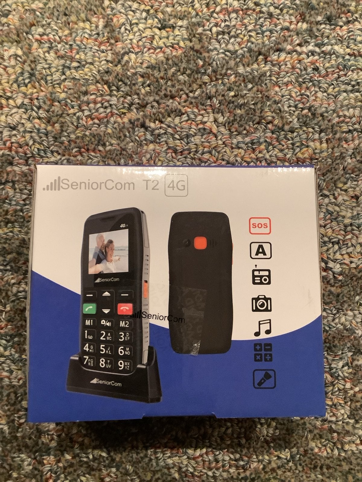 SeniorCom T2 4G Seniorentelefoon met SOS-knop, Nieuw, Ophalen of Verzenden, Minder dan 3 megapixel, Klassiek of Candybar
